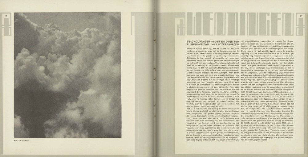 Interior spread from De 8 en Opbouw, 1932